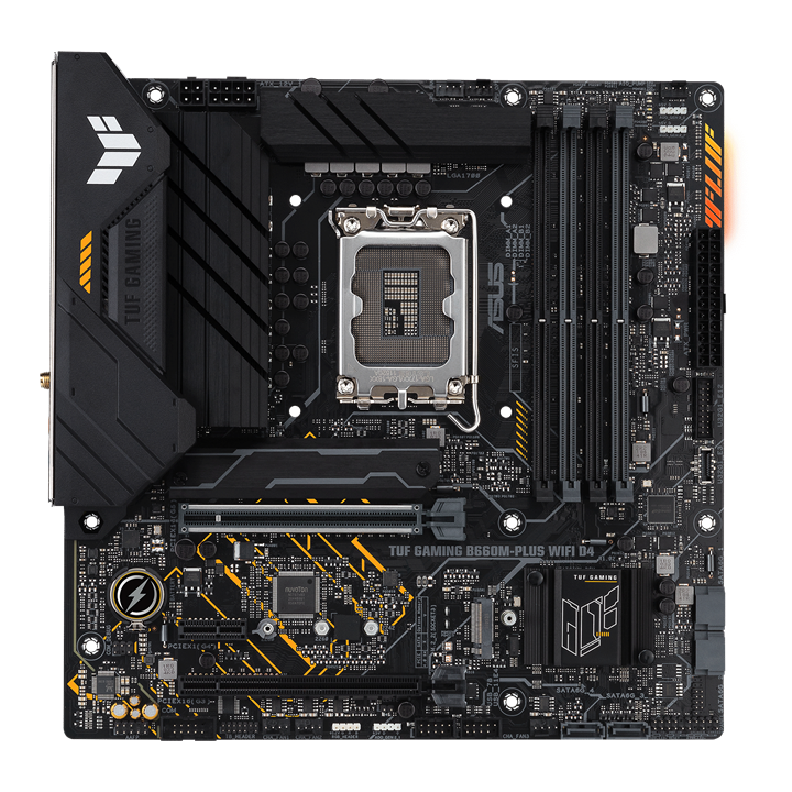 مادربرد  Asus مدل TUF GAMING B660M-PLUS D4 ASUS TUF GAMING B660M-PLUS WIFI D4 LGA 1700 (Intel 12th Gen)